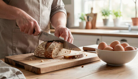 Consigli di cucina quotidiana: pane, uova e fantasia italiana sulla tavola