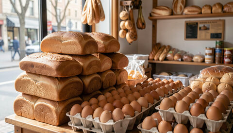 I numeri della filiera italiana: superfici agricole, pane e uova letti in cifre